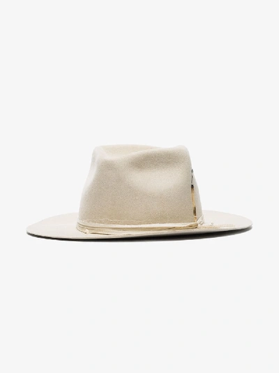 Shop Nick Fouquet Cream Cohiba Bone Hat In Neutrals