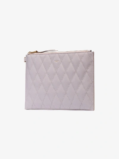 Shop Givenchy Gesteppte Clutch In 101 Neutral