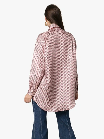 Shop Gucci Gemustertes Hemd In 5320 Pink