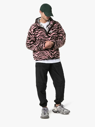Shop Ashley Williams Juju Tiger Intarsia Fleece In Pink