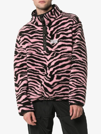 Shop Ashley Williams Juju Tiger Intarsia Fleece In Pink