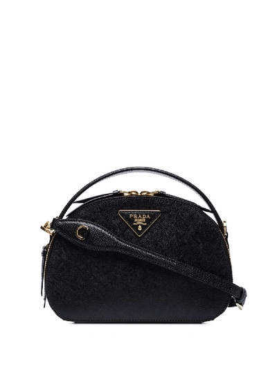 Shop Prada Brique Shoulder Bag - Black
