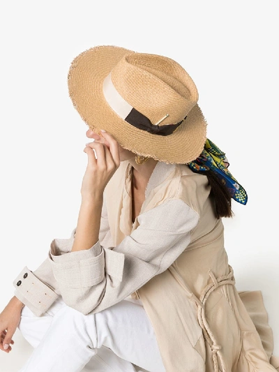 Shop Nick Fouquet Melisande Woven-straw Hat In Neutrals