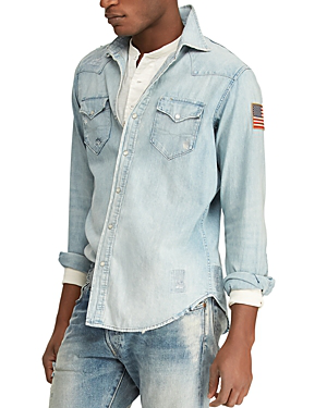 ralph lauren classic fit denim shirt