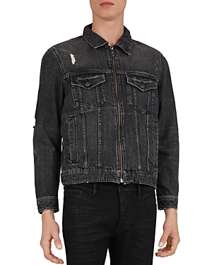 the kooples black denim jacket