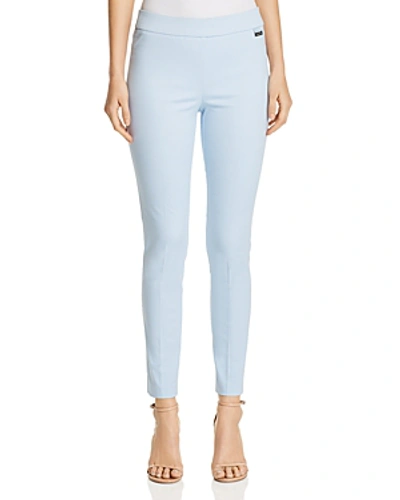 Shop Calvin Klein Cropped Pants In Cashmere Blue