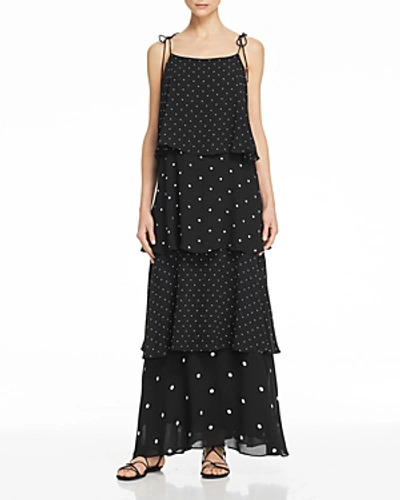 Shop Anine Bing Daisy Maxi Dress In Black/white