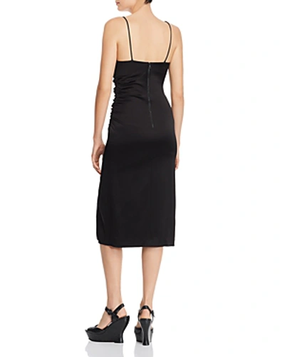 Alice and olivia dion ruched slip dress sale