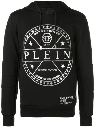 Shop Philipp Plein Skull Print Polo Shirt In Black