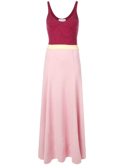 Shop Gabriela Hearst Two Tone Dress - Pink
