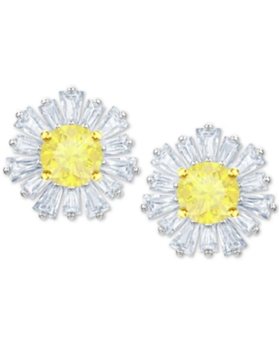 Swarovski Crystal Sunshine Stud Earrings In Yellow | ModeSens
