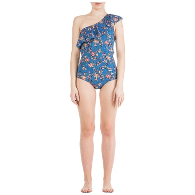 Shop Isabel Marant Women's Swimsuit Swimming Costume Swimwear Sicilya In Blue