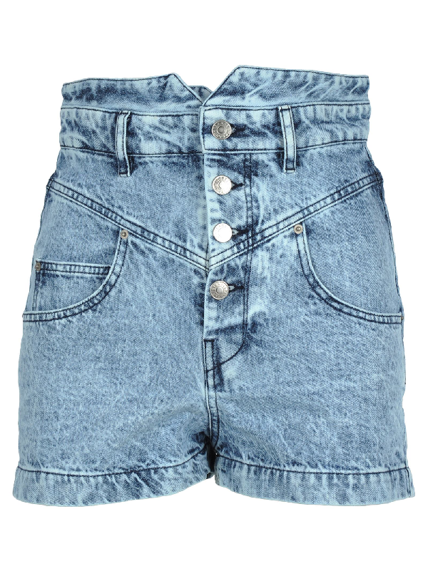 isabel marant roy denim shorts