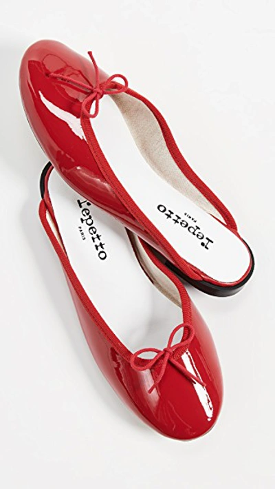 Shop Repetto Leila Mules In Red