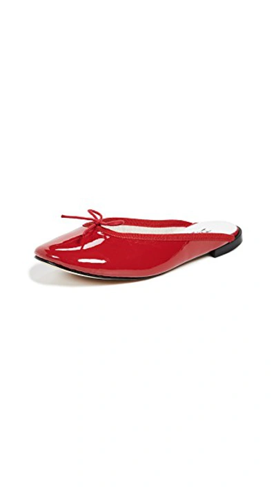 Shop Repetto Leila Mules In Red