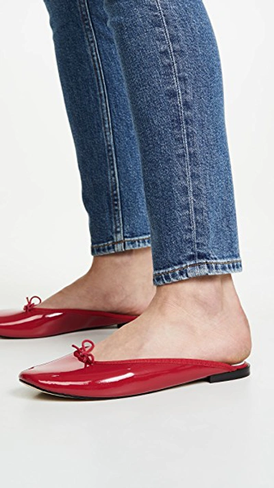 Shop Repetto Leila Mules In Red