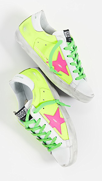 yellow golden goose sneakers