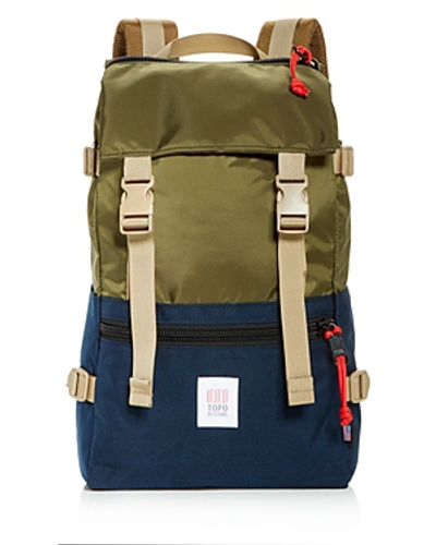 Shop Topo Designs Rover Pack Cordura Nylon Backpack In Green/black
