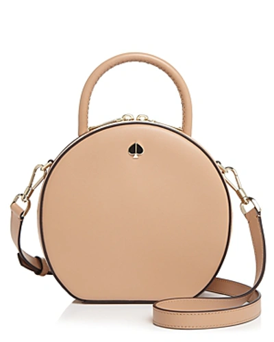 Shop Kate Spade New York Canteen Leather Crossbody In Light Fawn/gold