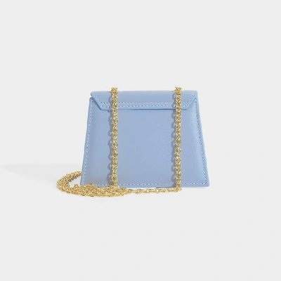 Shop Jacquemus | Le Piccolo Bag In Yellow Leather In Blue