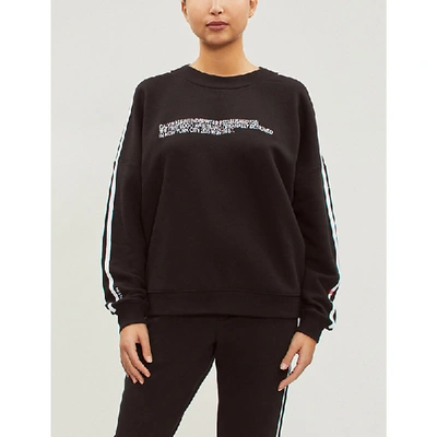 Calvin Klein Statement 1981 Cotton-jersey Sweatshirt In 001 Black | ModeSens