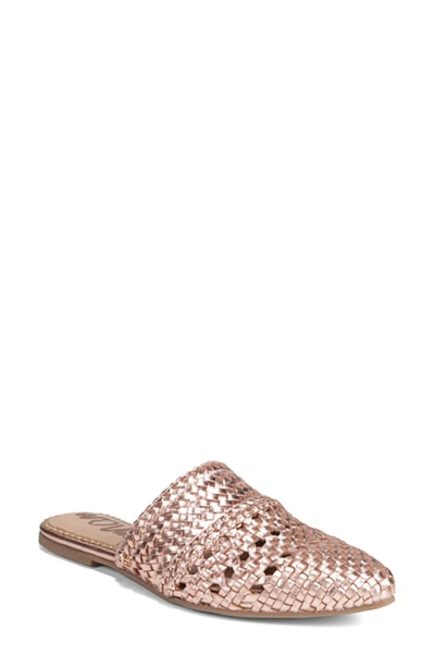 Shop Sam Edelman Natalya Mule In Rose Gold Leather