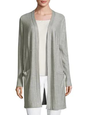 sequin cardigan long