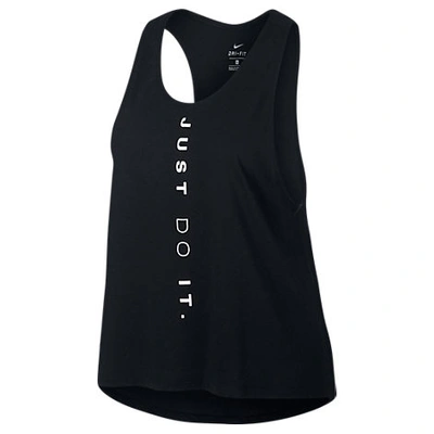 Shop Nike Women's Dri-fit Miler Running Tank Top - Plus Size In Black Size 2x-large Cotton/polyester