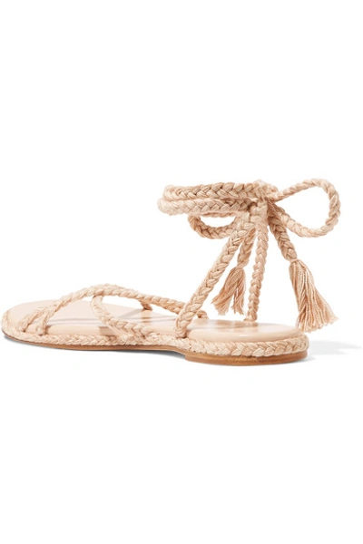 Shop Antolina Bia Braided Cotton Sandals In Beige
