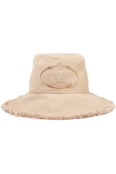 prada canvas bucket hat