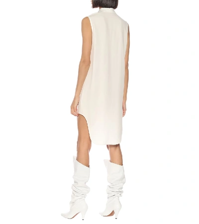 Shop Givenchy Crêpe Midi Dress In White
