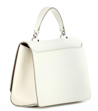 Shop Jimmy Choo Madeline Top Handle Shoulder Bag In White