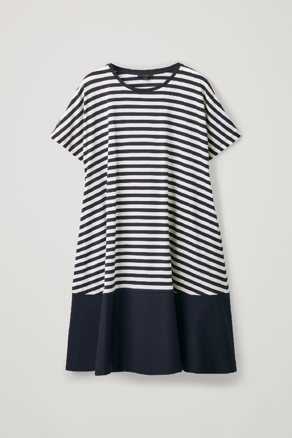 cos panelled jersey dress