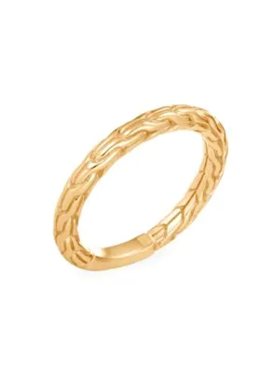 Shop John Hardy Classic Chain 18k Gold Band Ring