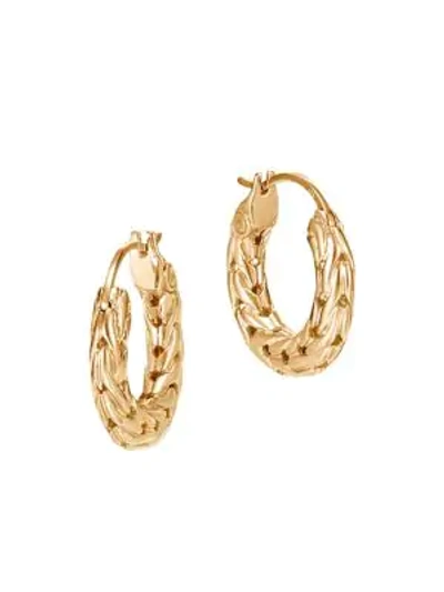 Shop John Hardy Classic Chain 18k Gold Extra Small Hoop Earrings