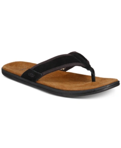 Shop Ugg Men's Seaside Flip-flop Sandals Men's Shoes In Black