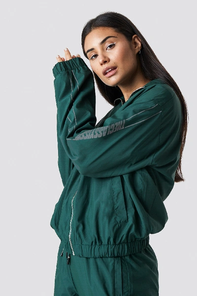Shop The Classy Issue X Na-kd The Classy Track Jacket Green
