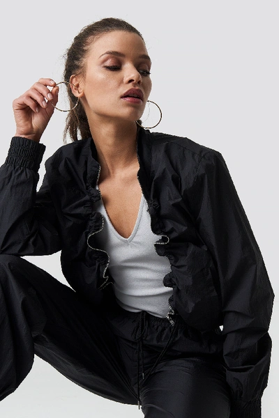 Shop Ivana Santacruz X Na-kd Tracksuit Jacket Black