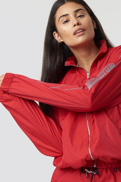 Shop The Classy Issue X Na-kd The Classy Track Jacket - Red