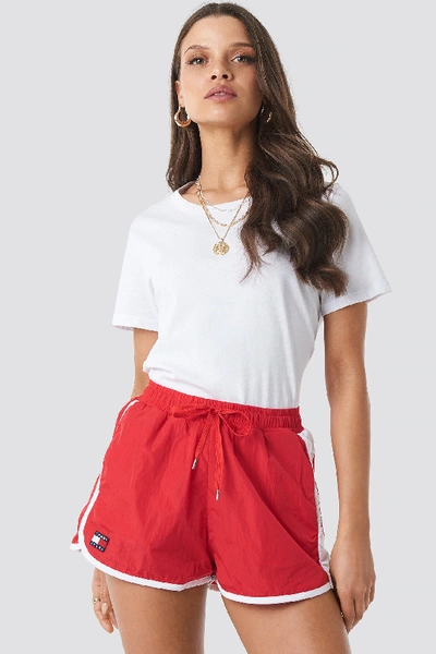 Shop Tommy Jeans Tommy X Coca Cola Shorts Red