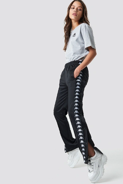 Kappa Astoria Slim Pants Black In Black/white | ModeSens