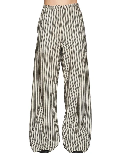Shop Ann Demeulemeester Oversized Stripe Pants In Multi