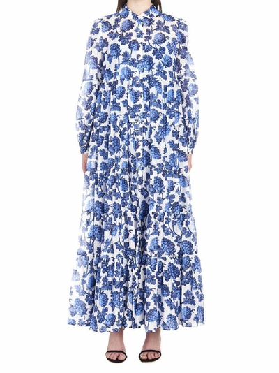 Shop Diane Von Furstenberg Flower Print Maxi Dress In Multi