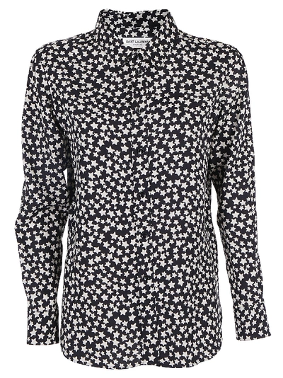 Shop Saint Laurent Star Printed Shirt In Multi