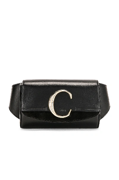 Shop Chloé Chloe C Belt Bag In Black