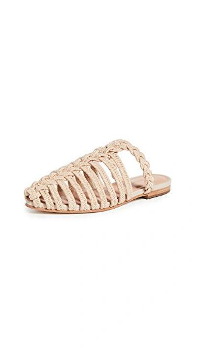 Shop Ulla Johnson Karo Slide Sandals In Bone
