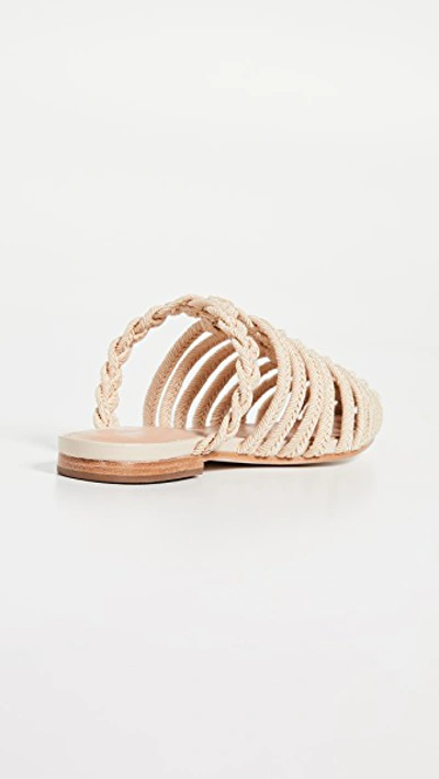 Shop Ulla Johnson Karo Slide Sandals In Bone