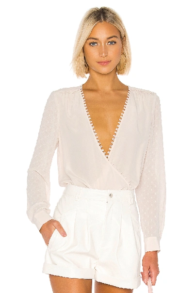 Shop L Agence L'agence Perry Blouse In Champagne Combo
