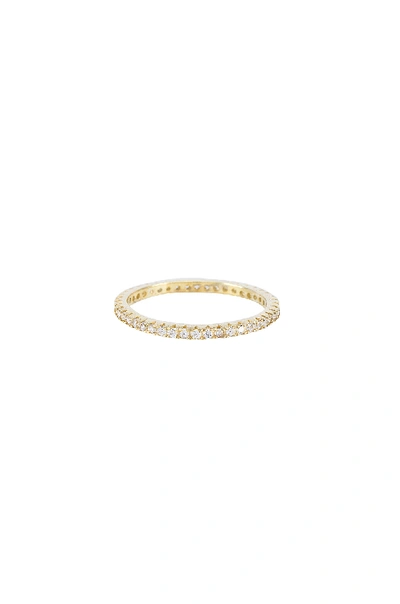 Shop The M Jewelers Ny The M Essential Pave Band In Gold