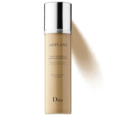 Shop Dior Airflash Spray Foundation 2 Warm Olive 2.3 oz/ 70 ml